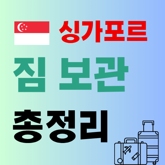 싱가포르 짐 보관 총정리